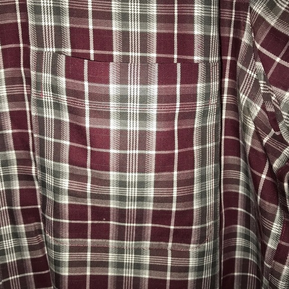 Kirkland Plaid Button Down NWOT - Picture 5 of 6